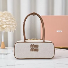 미우미우 캔버스 탑핸들백 보백 5BB173-2992