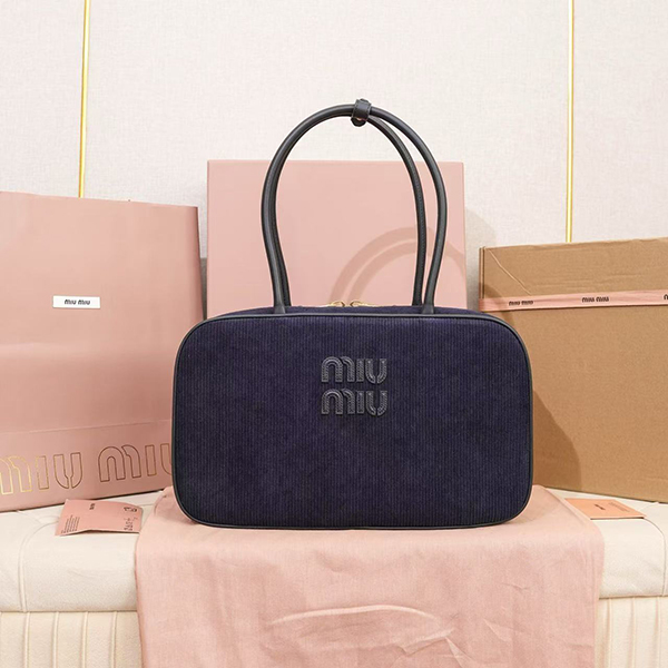 미우미우 탑 핸들백 코냑 5BB117-3002