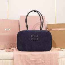 미우미우 탑 핸들백 코냑 5BB117-3002